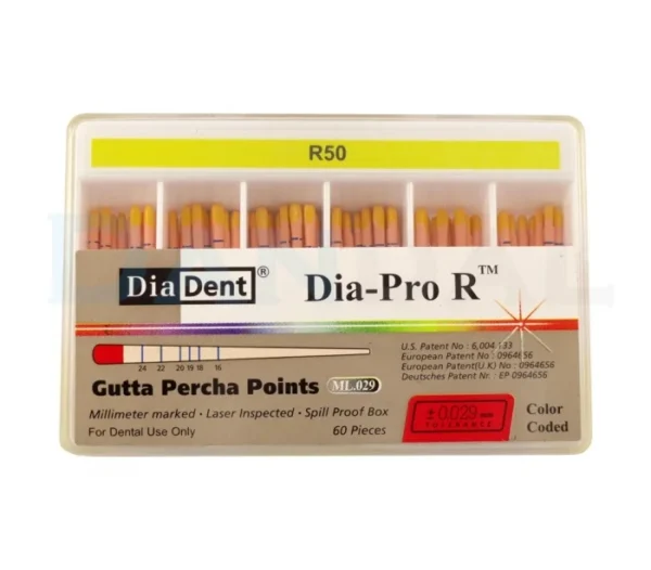 Diadent Dia-Pro R Gutta Percha Points - Resiproc Kanal Eğeleri İçin R50