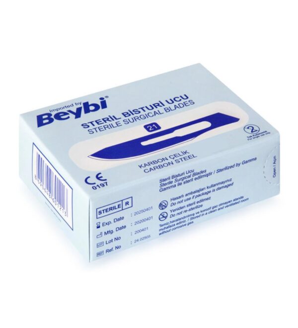 Beybi Bisturi Ucu 100 Adet No:21