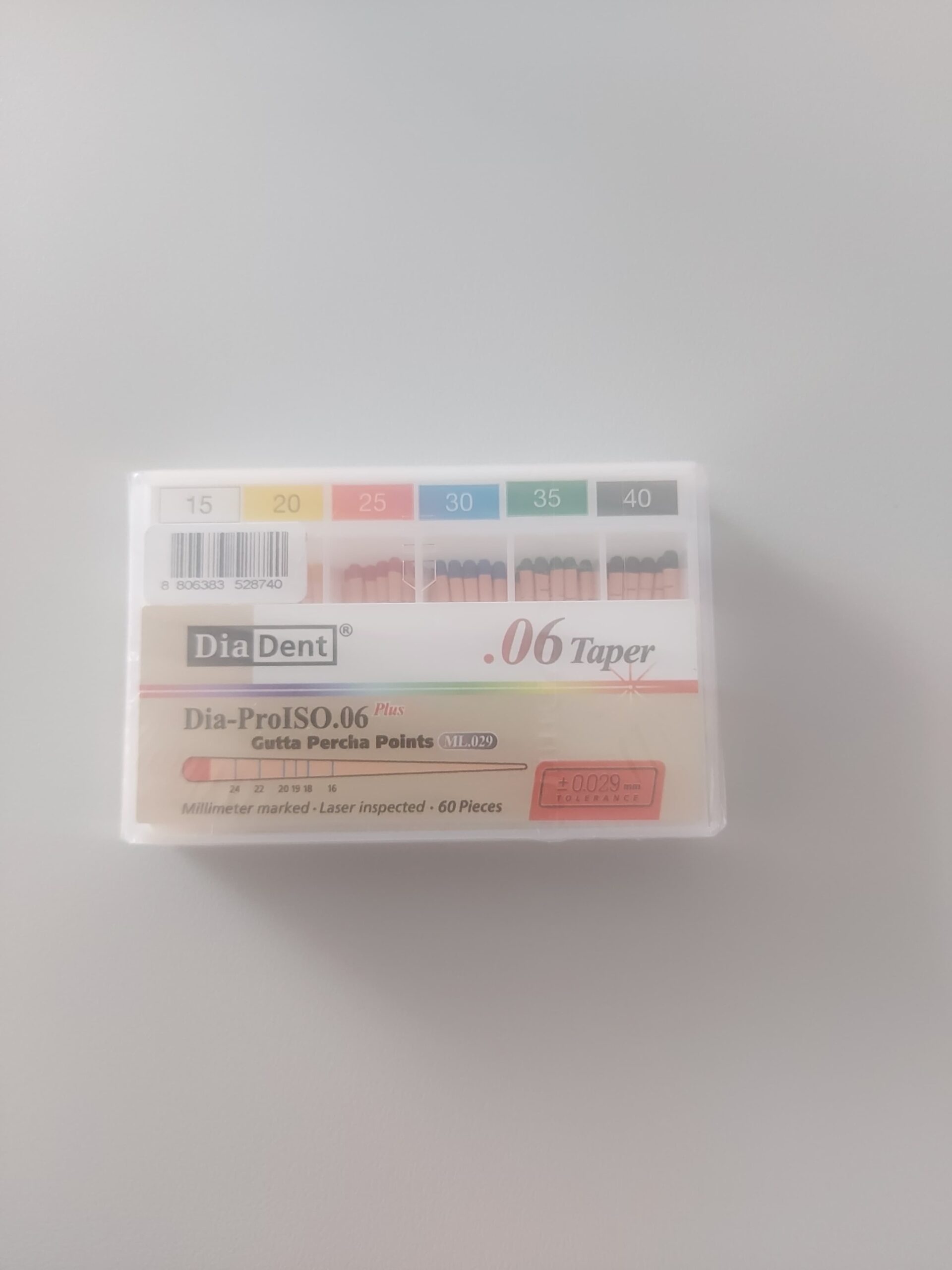 Diadent DIA-PROISO Açılı Gutta Percha Points .06 Açılı 15-40