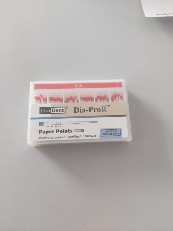 Diadent Dia-Pro R Paper Points - Resiproc Kanal Eğeleri İçin R25