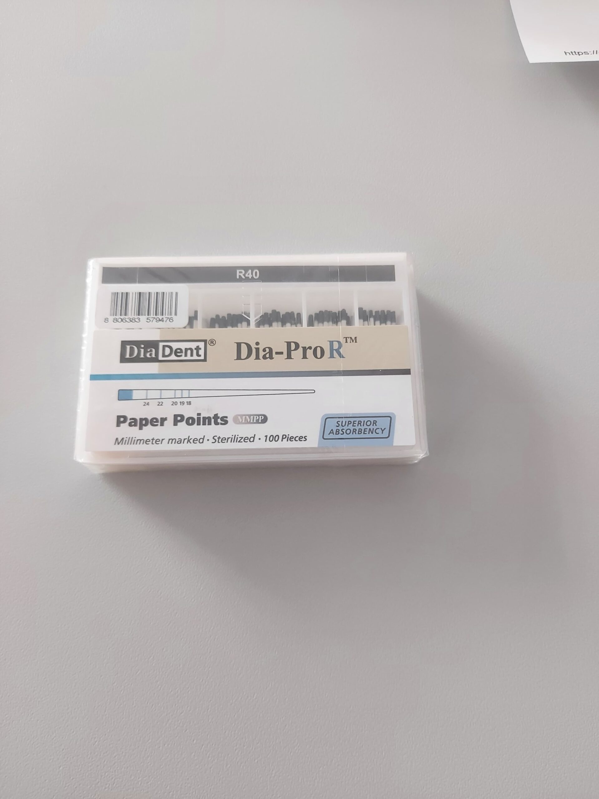 Diadent Dia-Pro R Paper Points - Resiproc Kanal Eğeleri İçin R40