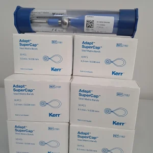 Kerr Adapt Supercap Matrix 10 Kutu Alana 1 Adet Kerr Adapt Supermat Matris Tabancası Hediye (5 kutu yeşil )(5 kutu mavi)