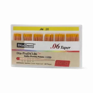 Diadent DIA-PROISO Açılı Gutta Percha Points .06 Açılı 20
