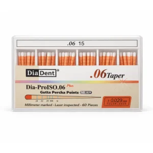 Diadent DIA-PROISO Açılı Gutta Percha Points .06 Açılı 15