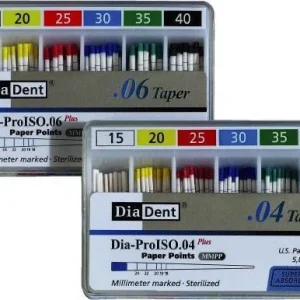 Diadent DIA-PROISO Açılı Paper Points .04 Açılı 15