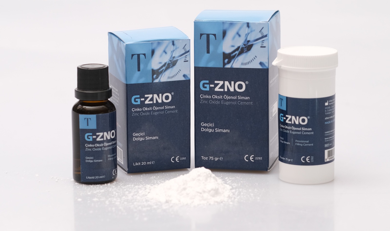 Atlas Enta G-Zno Çinko Oksit Ojenol Geçici Dolgu Simanı Takım