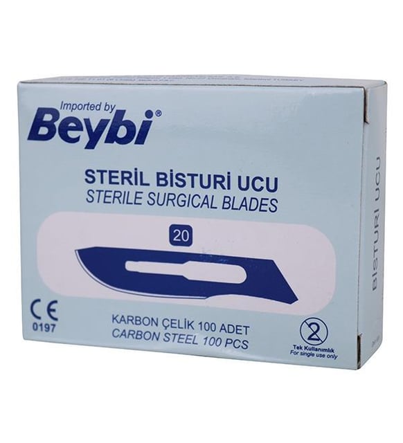 Beybi Bisturi Ucu 100 Adet No:20