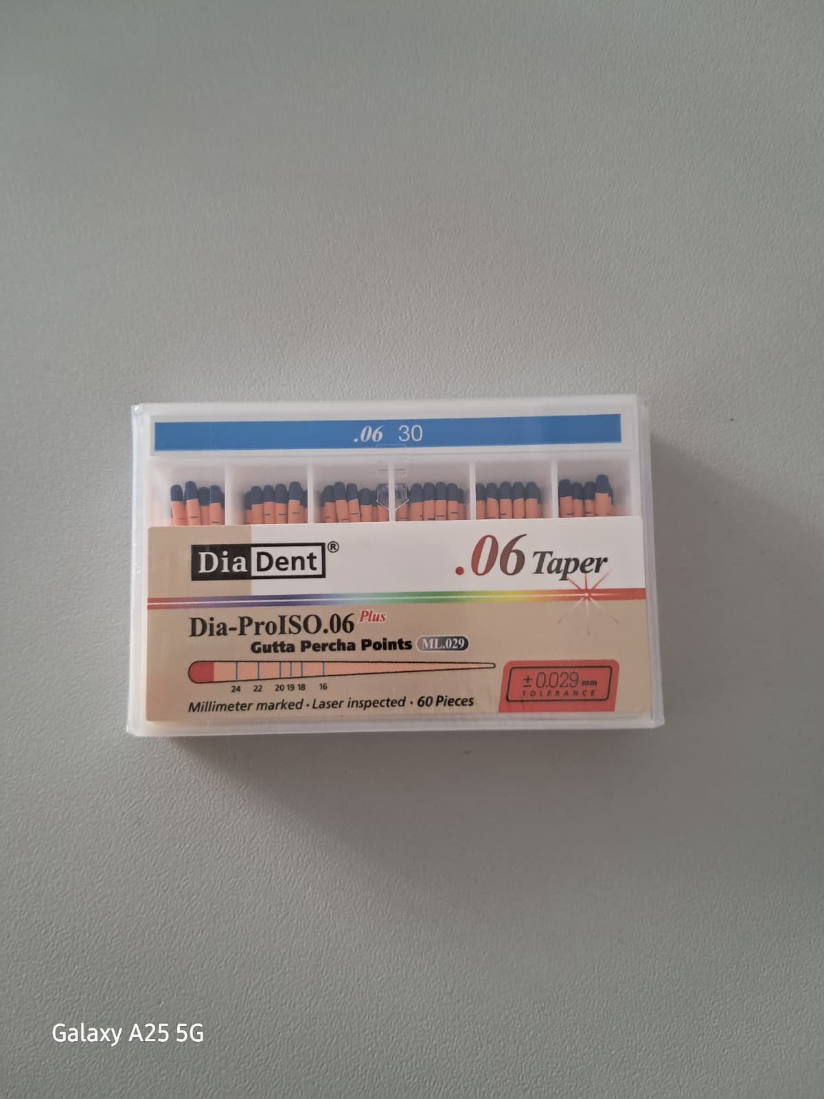 Diadent DIA-PROISO Açılı Gutta Percha Points .06 Açılı 30